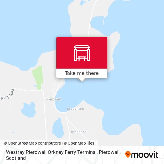 Westray Pierowall Orkney Ferry Terminal, Pierowall map
