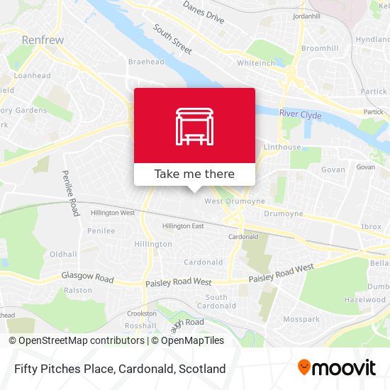 Fifty Pitches Place, Cardonald map