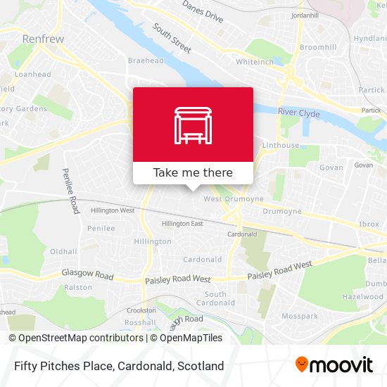 Fifty Pitches Place, Cardonald map