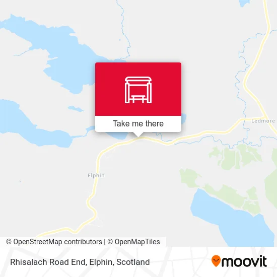 Rhisalach Road End, Elphin map