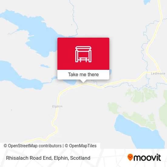 Rhisalach Road End, Elphin map