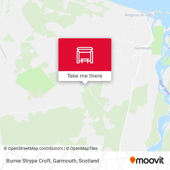 Burnie Strype Croft, Garmouth map
