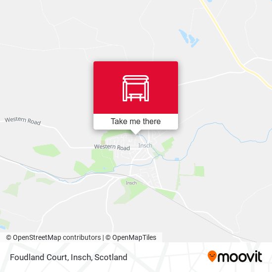Foudland Court, Insch map