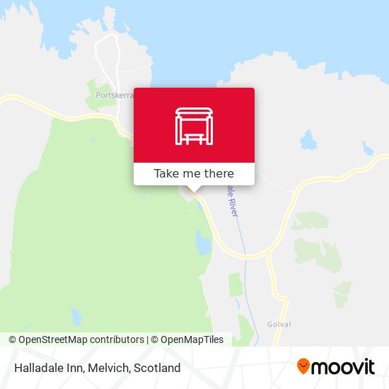 Halladale Inn, Melvich map