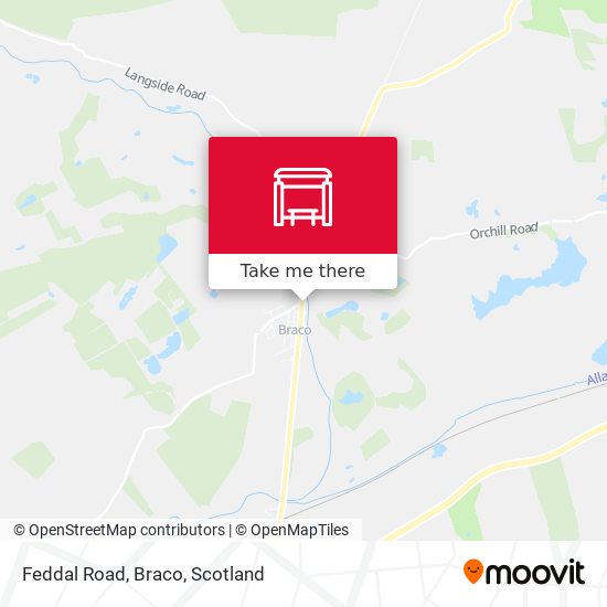Feddal Road, Braco map