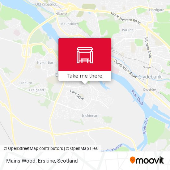 Mains Wood, Erskine map