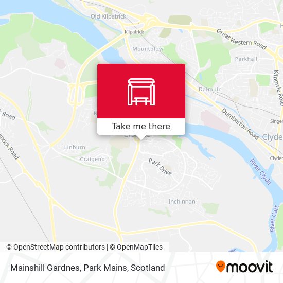 Mainshill Gardnes, Park Mains map