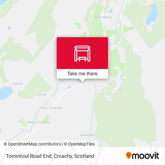 Tomintoul Road End, Croachy map