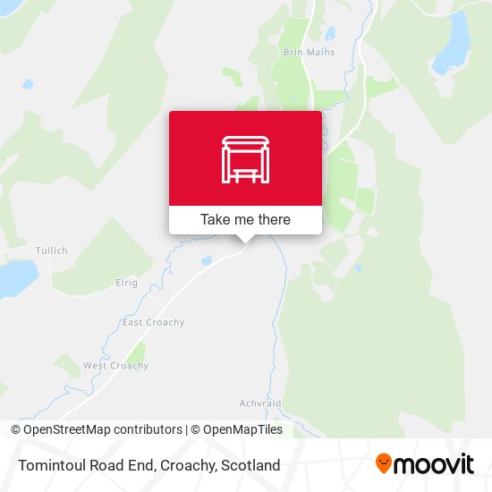 Tomintoul Road End, Croachy map