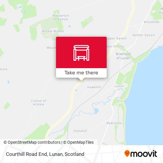Courthill Road End, Lunan map