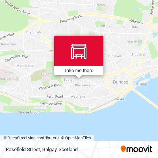 Rosefield Street, Balgay map