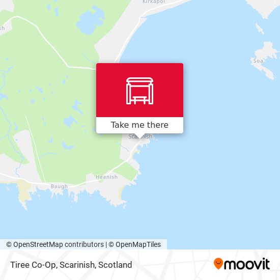Tiree Co-Op, Scarinish map