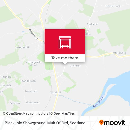 Black Isle Showground, Muir Of Ord map