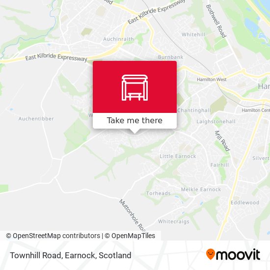 Townhill Road, Earnock map