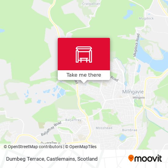 Dumbeg Terrace, Castlemains map