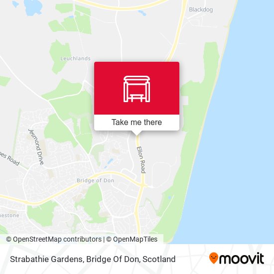 Strabathie Gardens, Bridge Of Don map