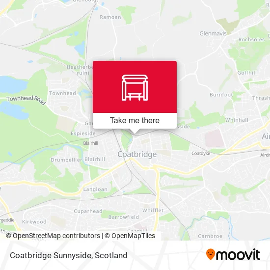 Coatbridge Sunnyside map