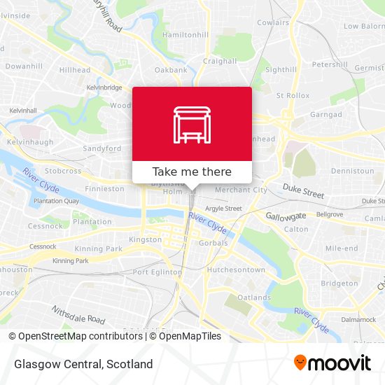 Glasgow Central map