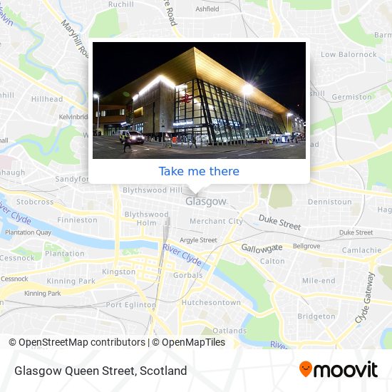 Glasgow Queen Street map