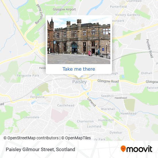 Paisley Gilmour Street map