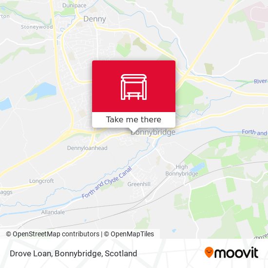 Drove Loan, Bonnybridge map