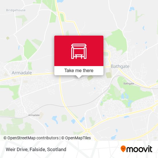 Weir Drive, Falside map