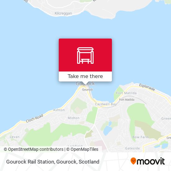 Gourock Rail Station, Gourock map