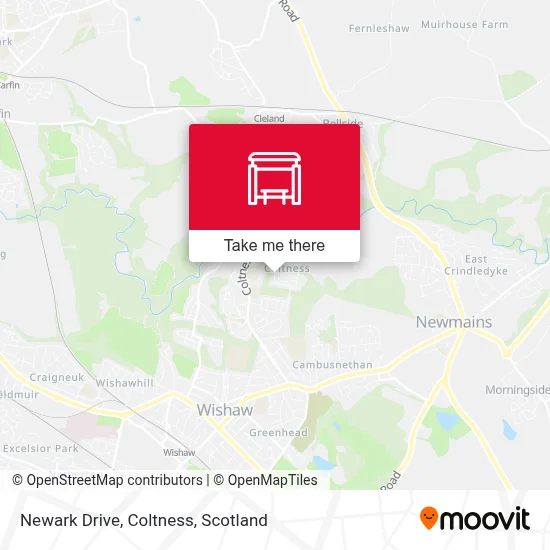 Newark Drive, Coltness map