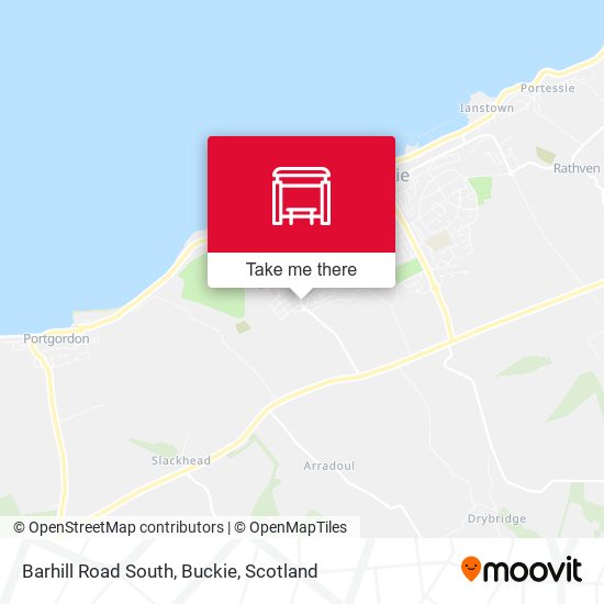 Barhill Road South, Buckie map