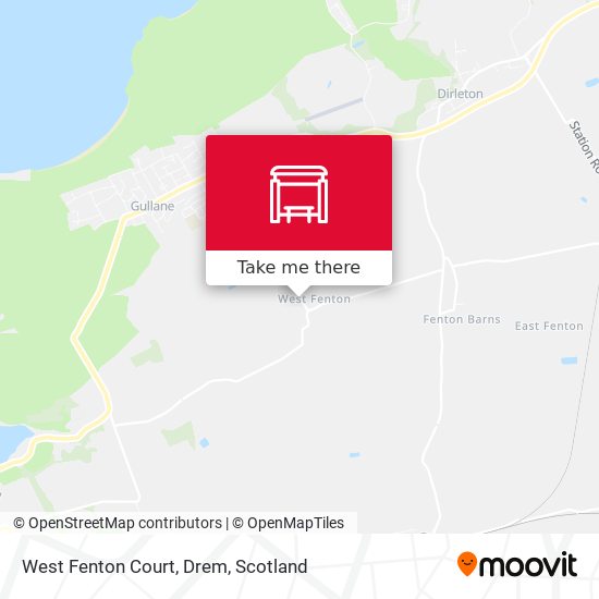 West Fenton Court, Drem map