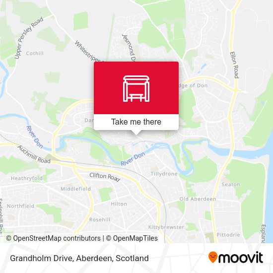 Grandholm Drive, Aberdeen map