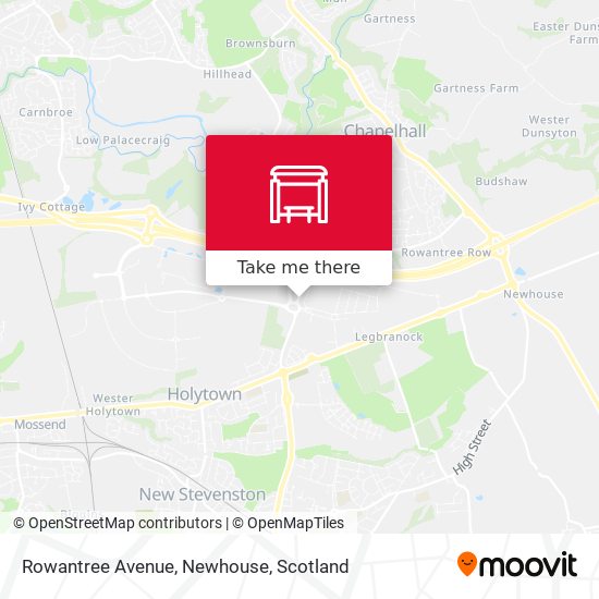 Rowantree Avenue, Newhouse map