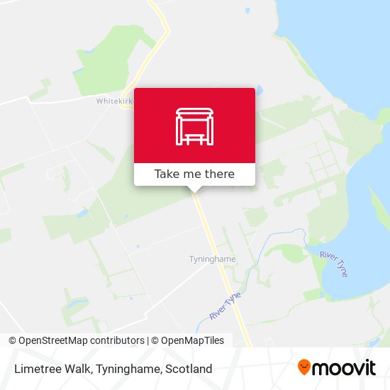 Limetree Walk, Tyninghame map
