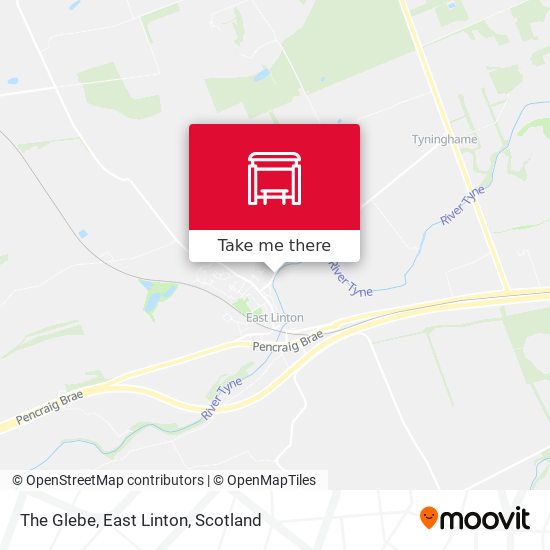 The Glebe, East Linton map