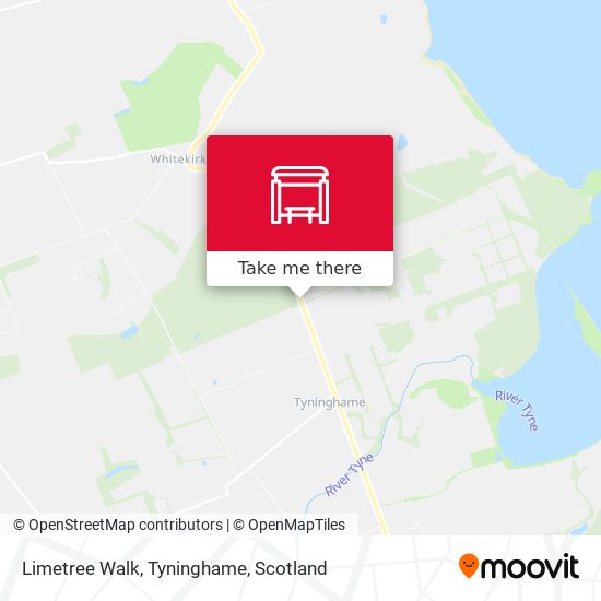 Limetree Walk, Tyninghame map