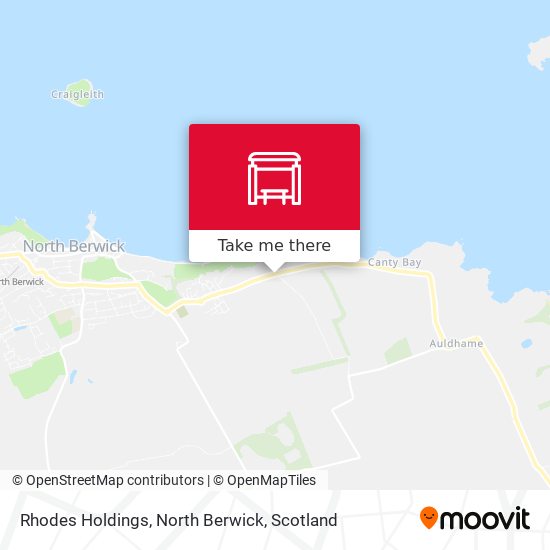 Rhodes Holdings, North Berwick map