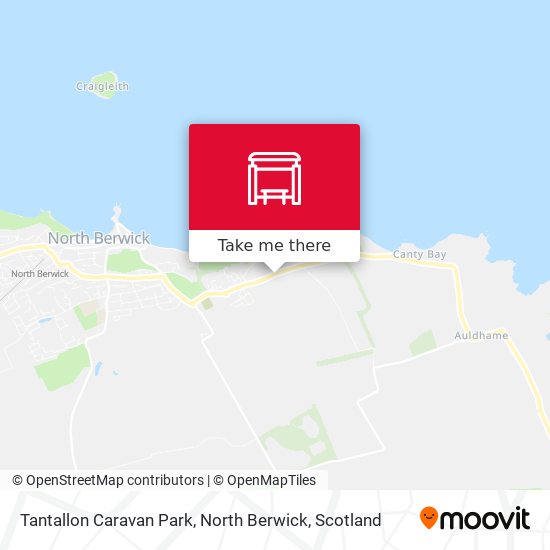 Tantallon Caravan Park, North Berwick map