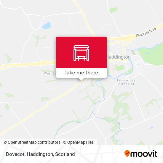 Dovecot, Haddington map
