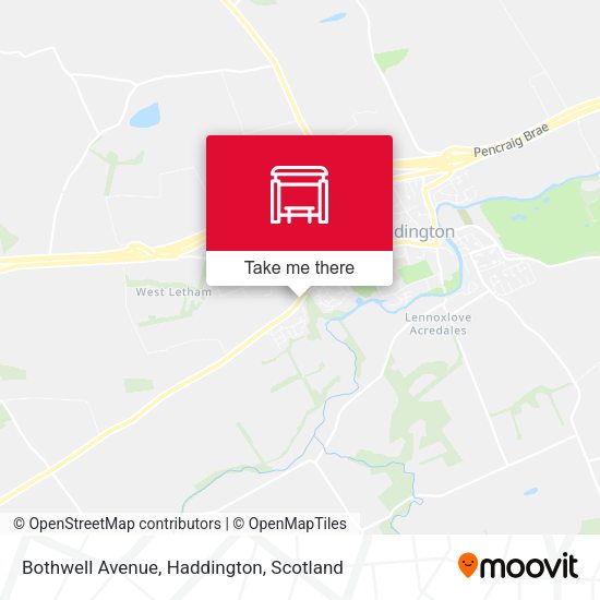 Bothwell Avenue, Haddington map
