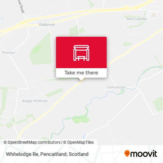Whitelodge Re, Pencaitland map