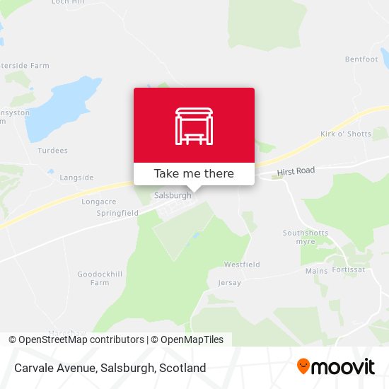 Carvale Avenue, Salsburgh map