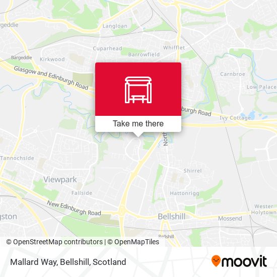 Mallard Way, Bellshill map