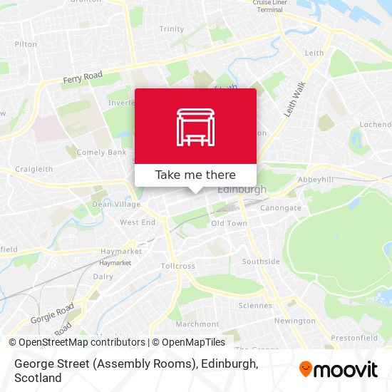 George Street (Assembly Rooms), Edinburgh map