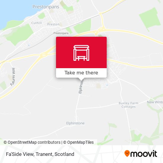 Fa'Side View, Tranent map
