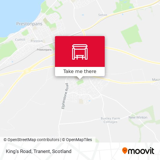 King's Road, Tranent map