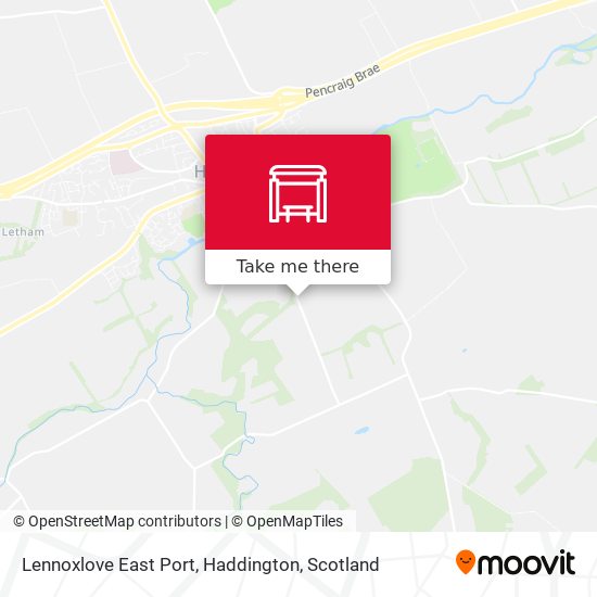 Lennoxlove East Port, Haddington map