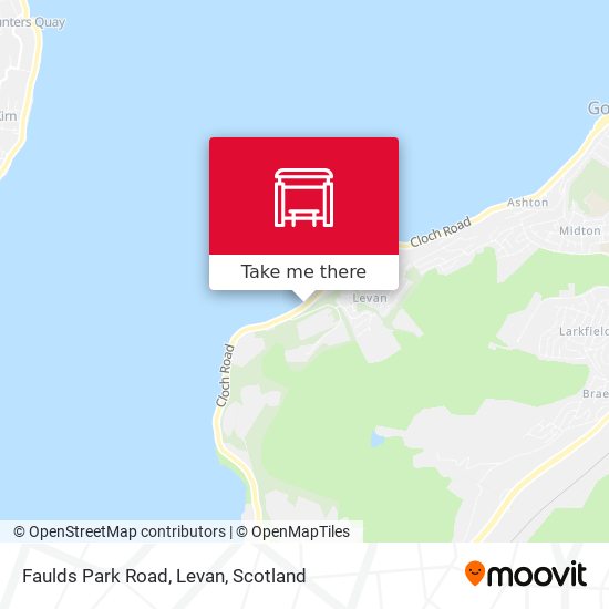 Faulds Park Road, Levan map