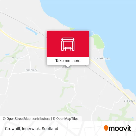 Crowhill, Innerwick map