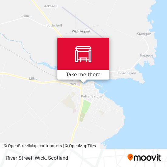 River Street, Wick map