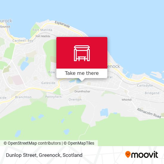 Dunlop Street, Greenock map